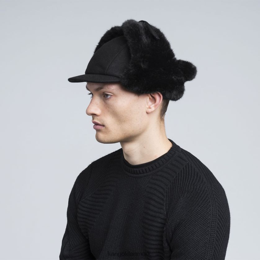 Kangol Danmark - Kangol unisex sort uld flyver tilbehør 84N208860