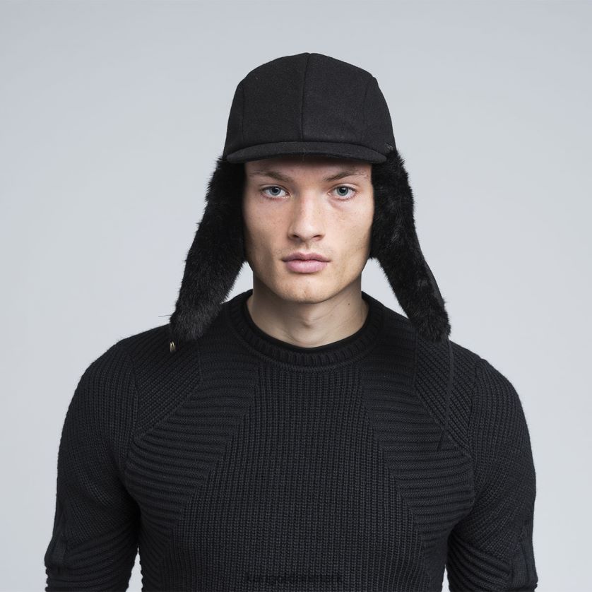 Kangol Danmark - Kangol unisex sort uld flyver tilbehør 84N208860