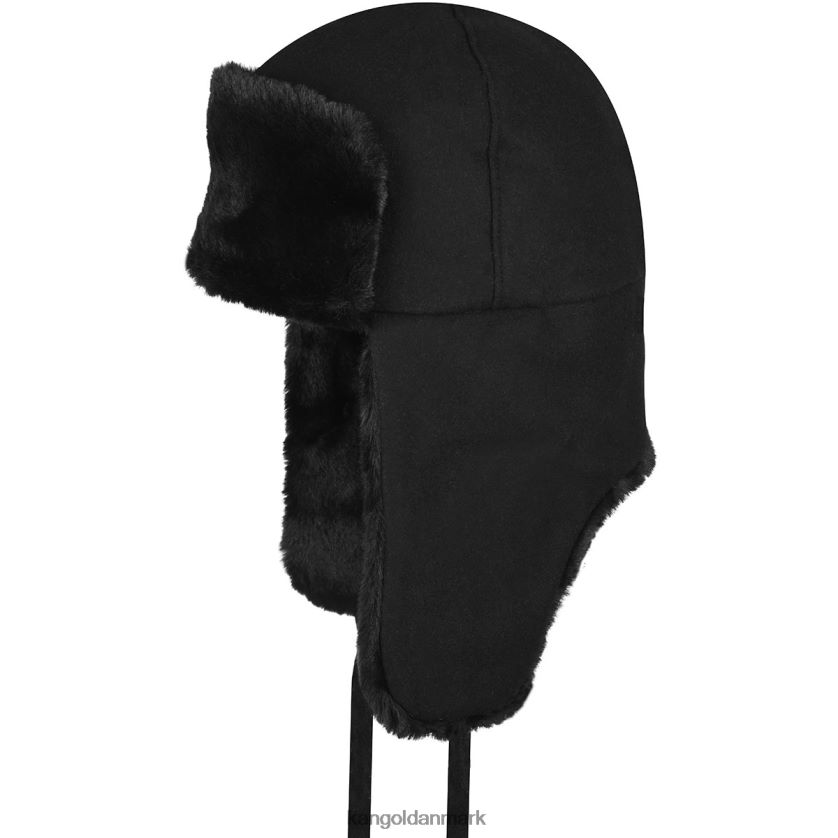 Kangol Danmark - Kangol unisex sort uld ushanka tilbehør 84N208851