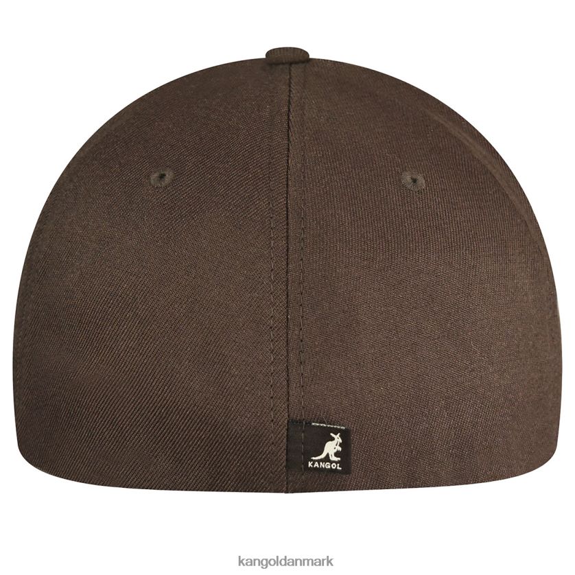 Kangol Danmark - Kangol unisex tørvebrun uld flexfit baseball tilbehør 84N208328