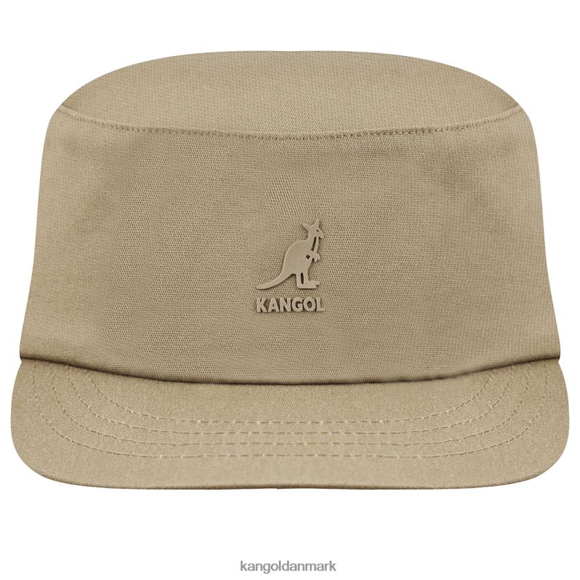 Kangol Danmark - Kangol unisex taupe army kasket i stretch fit tilbehør 84N208255