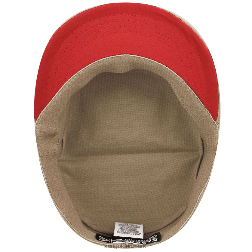 Kangol Danmark - Kangol unisex taupe army kasket i stretch fit tilbehør 84N208255