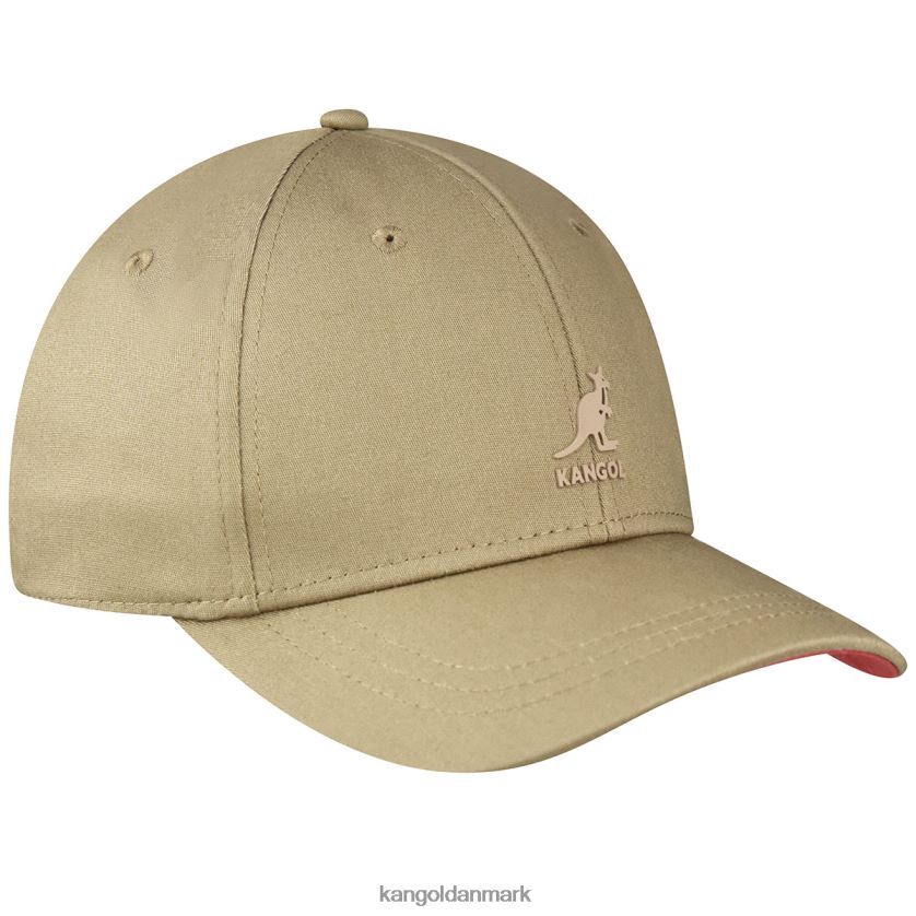 Kangol Danmark - Kangol unisex taupe stretch fit baseball tilbehør 84N208376