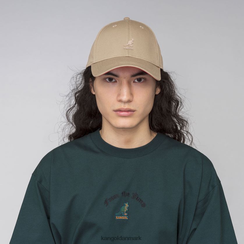 Kangol Danmark - Kangol unisex taupe stretch fit baseball tilbehør 84N208376