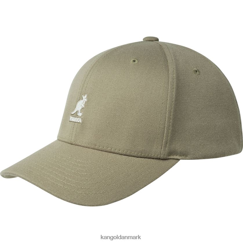 Kangol Danmark - Kangol unisex taupe uld flexfit baseball tilbehør 84N208324