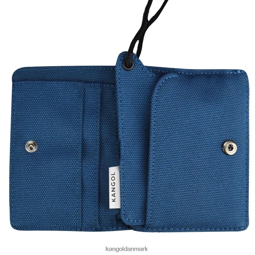 Kangol Danmark - Kangol unisex mørkeblå 2-vejs kortholder tilbehør 84N2081255