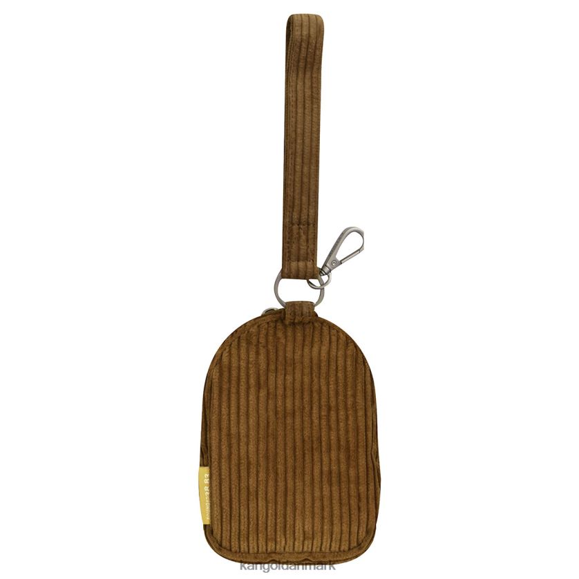 Kangol Danmark - Kangol unisex brun ledning v mini taske charm tilbehør 84N2081249