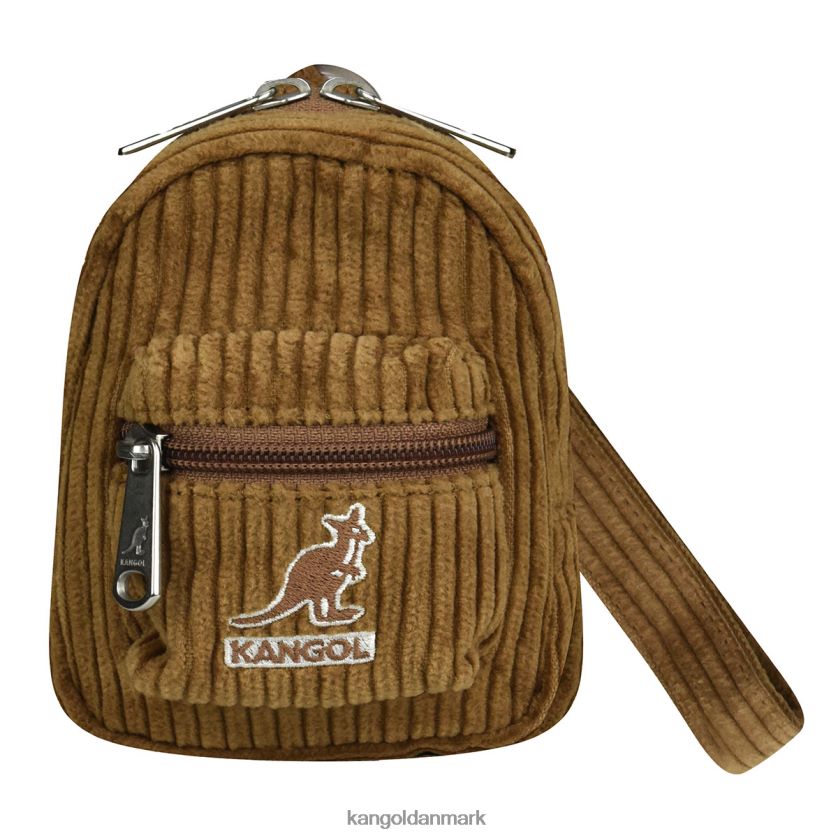 Kangol Danmark - Kangol unisex brun ledning v mini taske charm tilbehør 84N2081249
