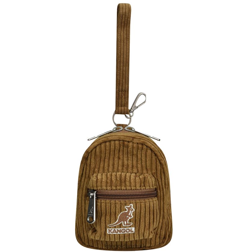 Kangol Danmark - Kangol unisex brun ledning v mini taske charm tilbehør 84N2081249