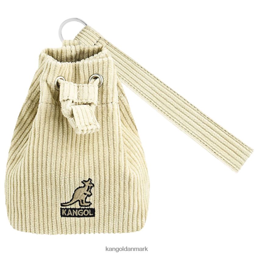 Kangol Danmark - Kangol unisex beige fløjlsbuks mini bucket bag nøglering tilbehør 84N2081245