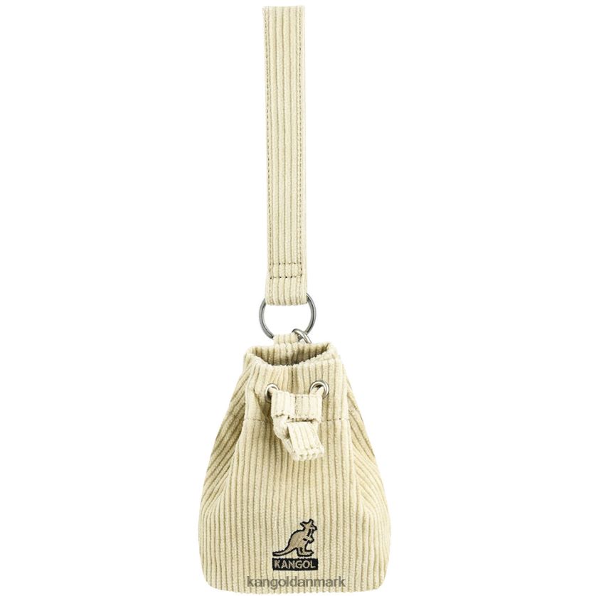 Kangol Danmark - Kangol unisex beige fløjlsbuks mini bucket bag nøglering tilbehør 84N2081245