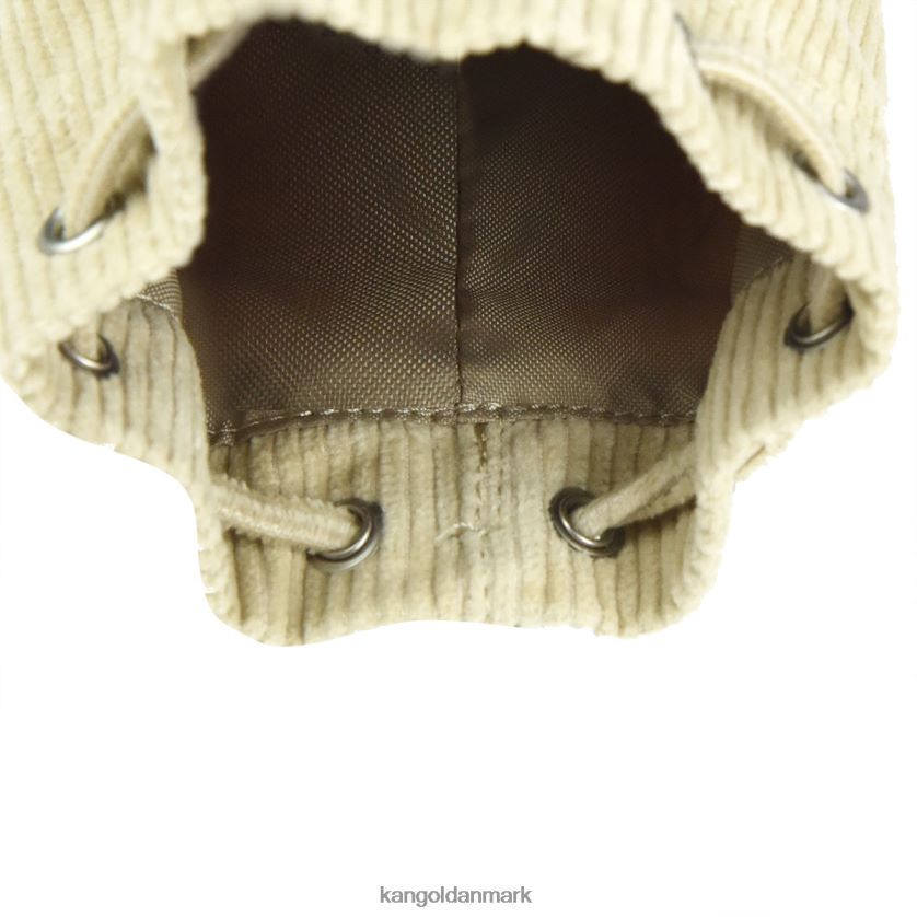 Kangol Danmark - Kangol unisex beige fløjlsbuks mini bucket bag nøglering tilbehør 84N2081245