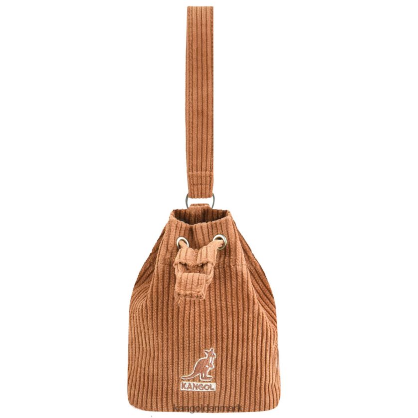 Kangol Danmark - Kangol unisex brun fløjlsbuks mini bucket bag nøglering tilbehør 84N2081246