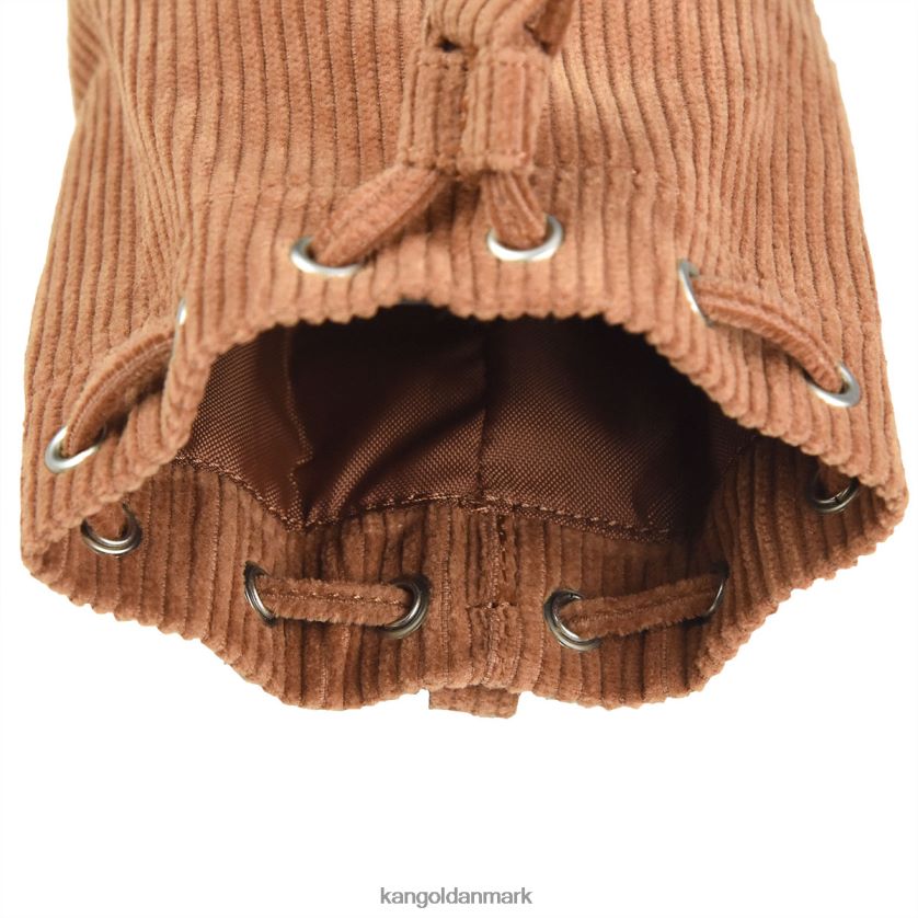 Kangol Danmark - Kangol unisex brun fløjlsbuks mini bucket bag nøglering tilbehør 84N2081246