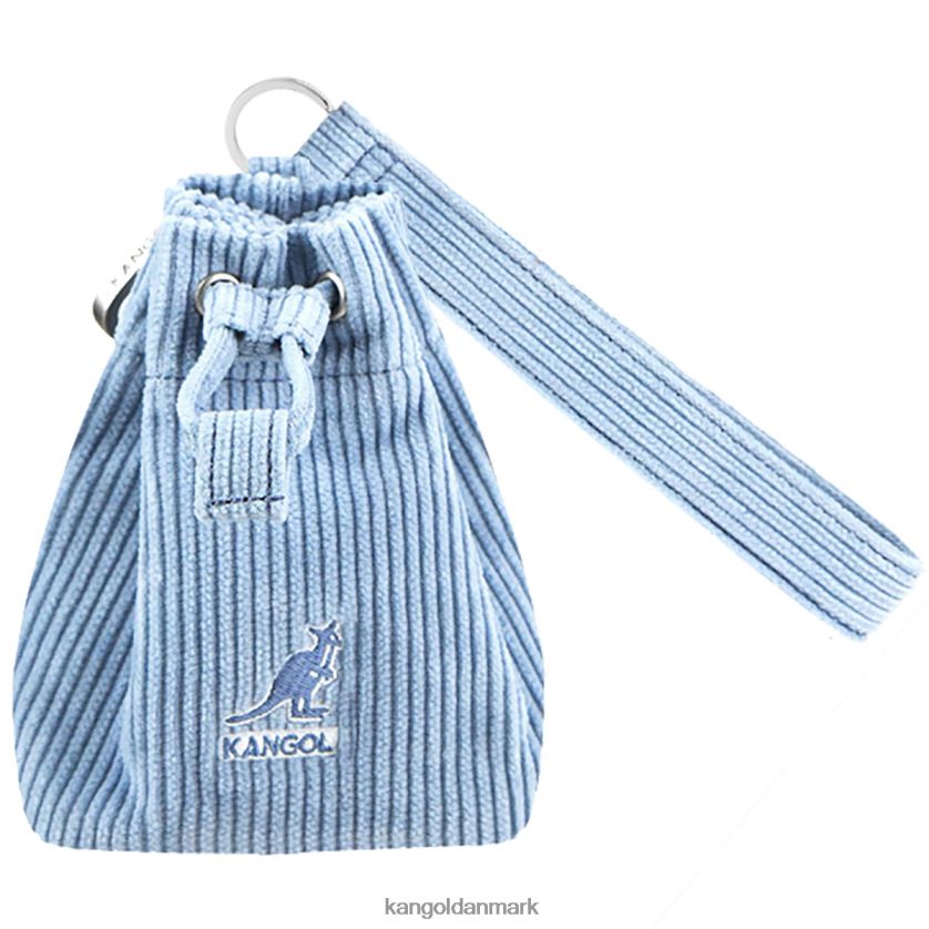 Kangol Danmark - Kangol unisex melange blå fløjlsbuks mini bucket bag nøglering tilbehør 84N2081247
