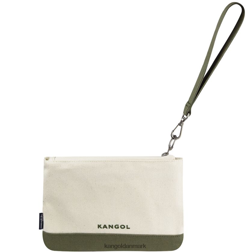 Kangol Danmark - Kangol unisex kaki heldig lærredspose sæt tilbehør 84N208962