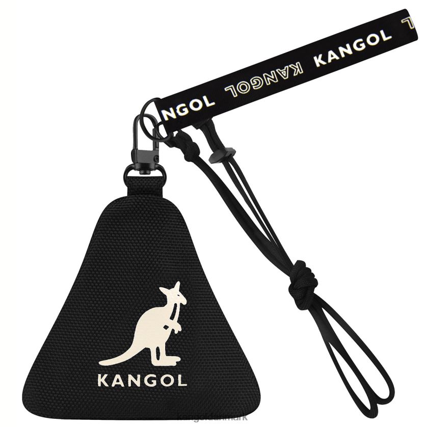 Kangol Danmark - Kangol unisex sort gear i trekantspose charm tilbehør 84N2081265