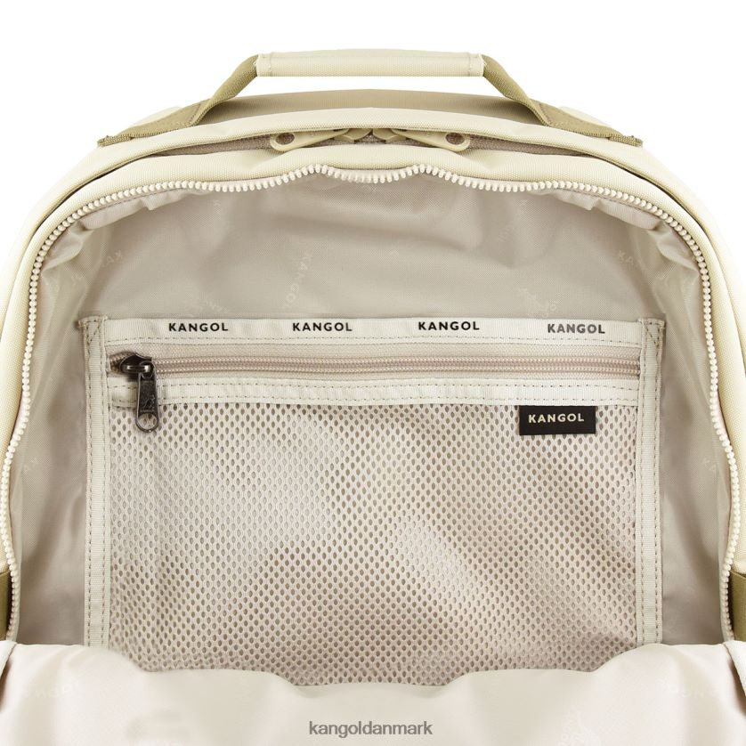 Kangol Danmark - Kangol unisex ecru lineær let rygsæk tilbehør 84N208953