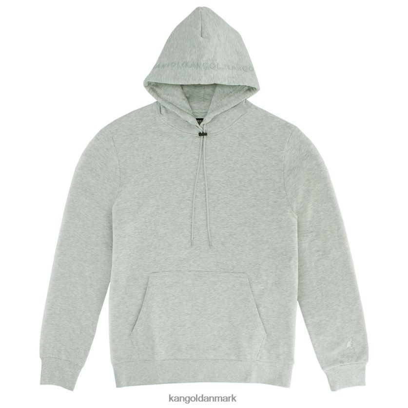 Kangol Danmark - Kangol mænd askegrå broderet hættetrøje tøj 84N2081152