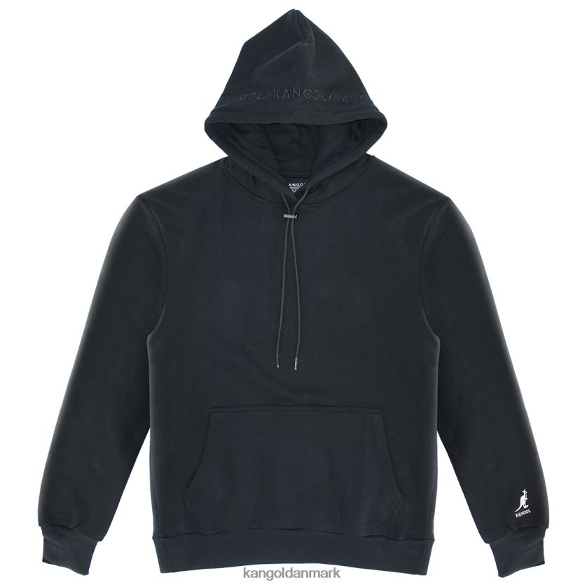 Kangol Danmark - Kangol mænd sort broderet hættetrøje tøj 84N2081145