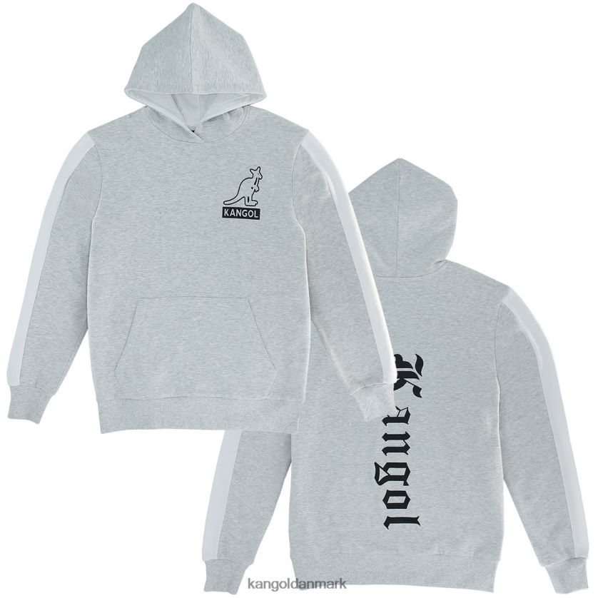 Kangol Danmark - Kangol unisex grå blanding gotisk hættetrøje tøj 84N2081106