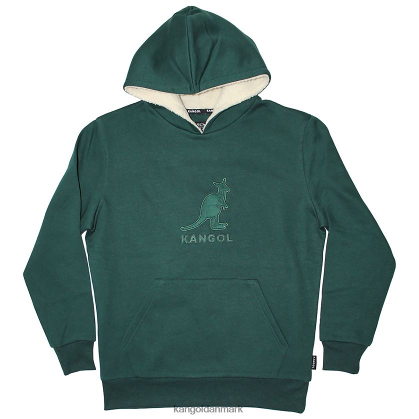Kangol Danmark - Kangol unisex nathave tonal broderet sherpa hættetrøje tøj 84N2081127
