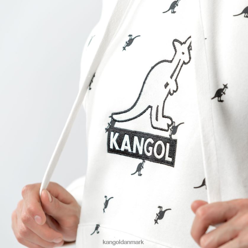 Kangol Danmark - Kangol unisex off white combo aop hættetrøje tøj 84N2081100