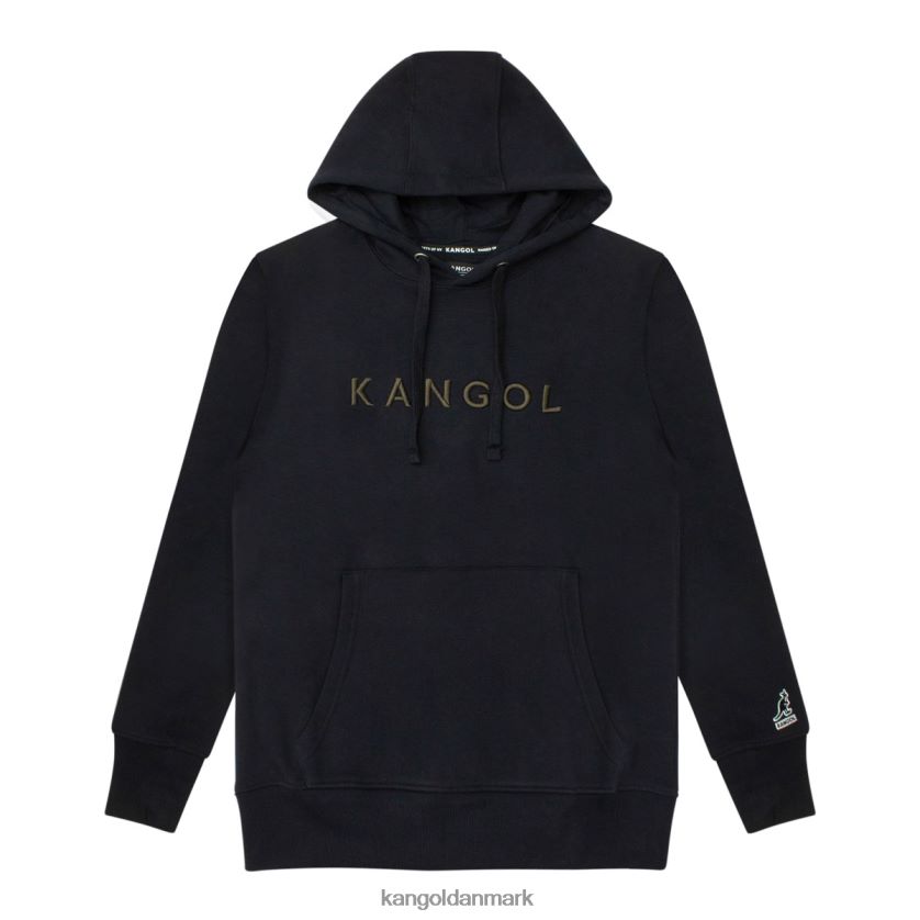Kangol Danmark - Kangol unisex sort antracit luksus broderet hættetrøje tøj 84N2081166