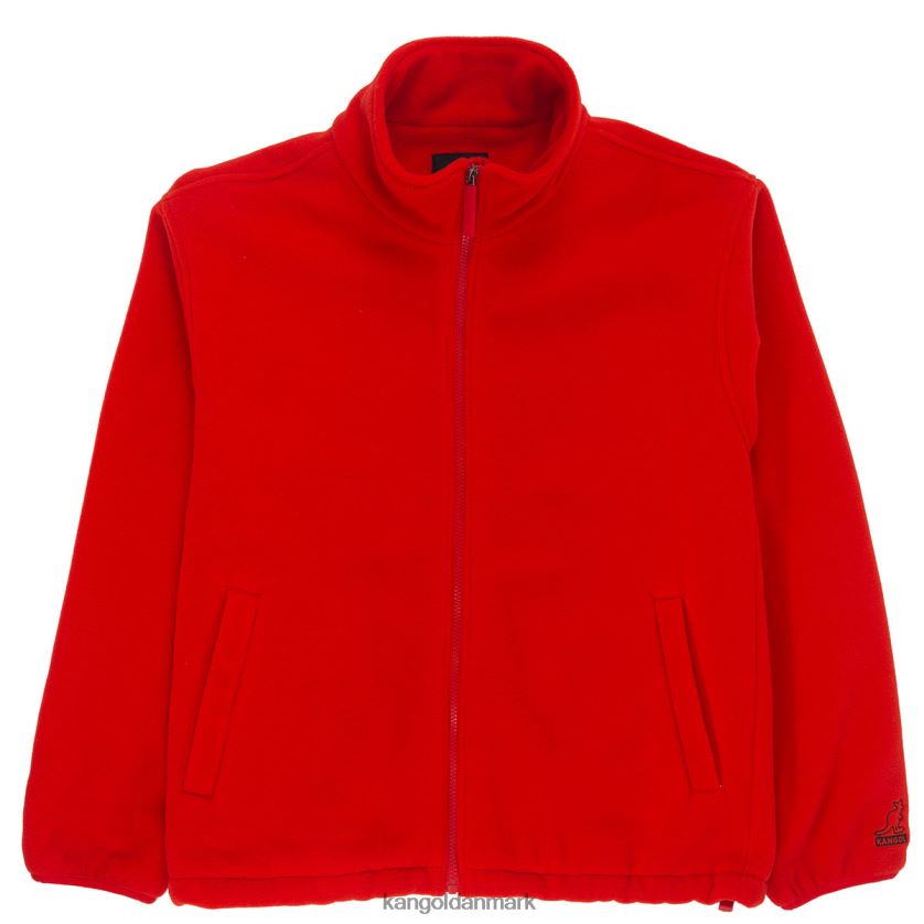 Kangol Tøj - Kangol unisex flamme skarlagen fleecejakke med lynlås tøj 84N2081233