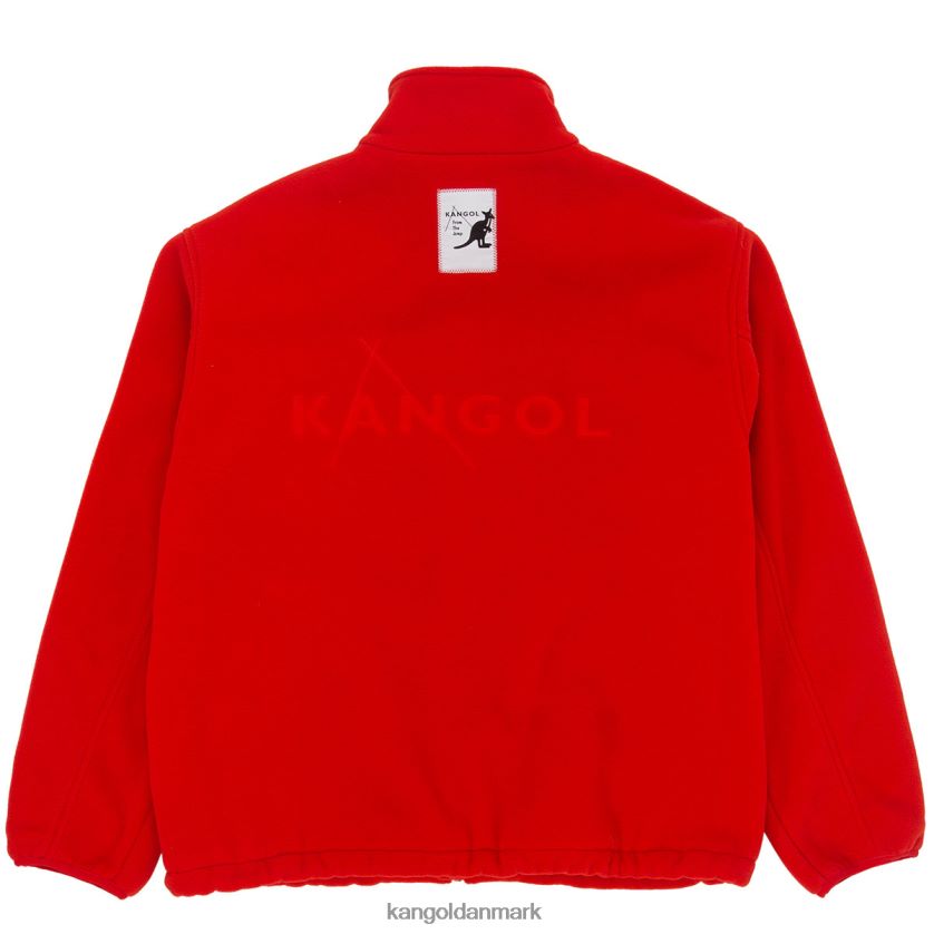 Kangol Tøj - Kangol unisex flamme skarlagen fleecejakke med lynlås tøj 84N2081233