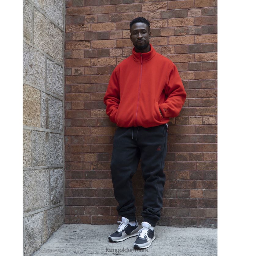 Kangol Tøj - Kangol unisex flamme skarlagen fleecejakke med lynlås tøj 84N2081233