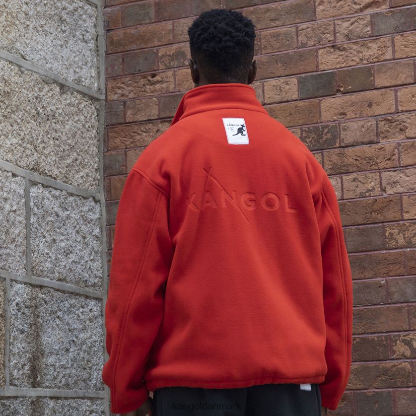 Kangol Tøj - Kangol unisex flamme skarlagen fleecejakke med lynlås tøj 84N2081233