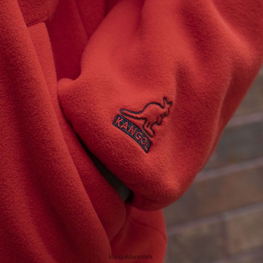 Kangol Tøj - Kangol unisex flamme skarlagen fleecejakke med lynlås tøj 84N2081233