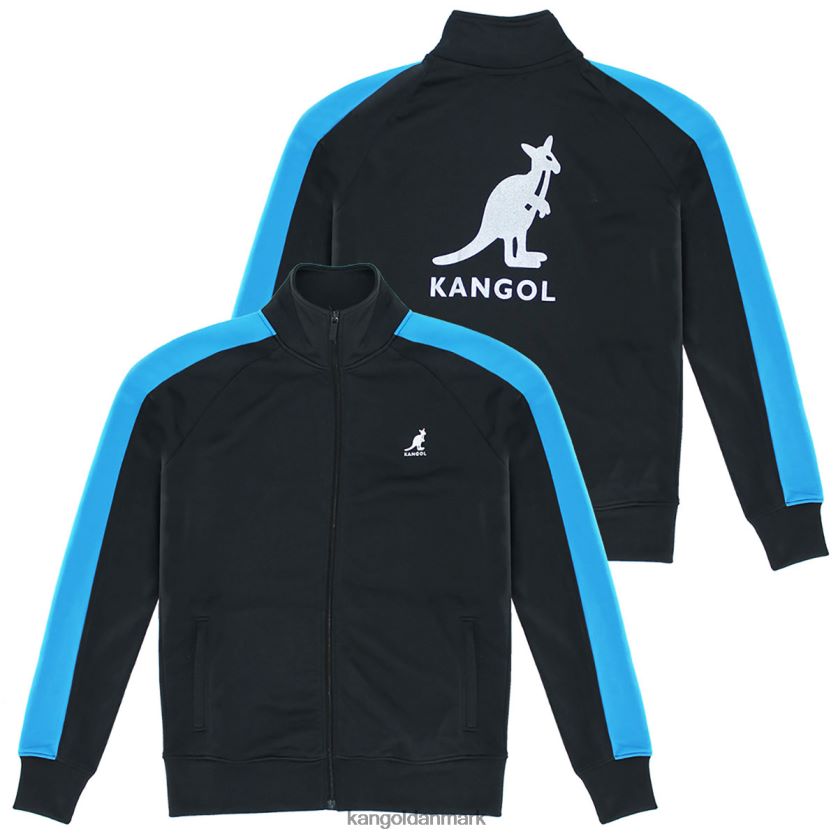 Kangol Tøj - Kangol unisex sort/kongelig retro træningsjakke tøj 84N2081195