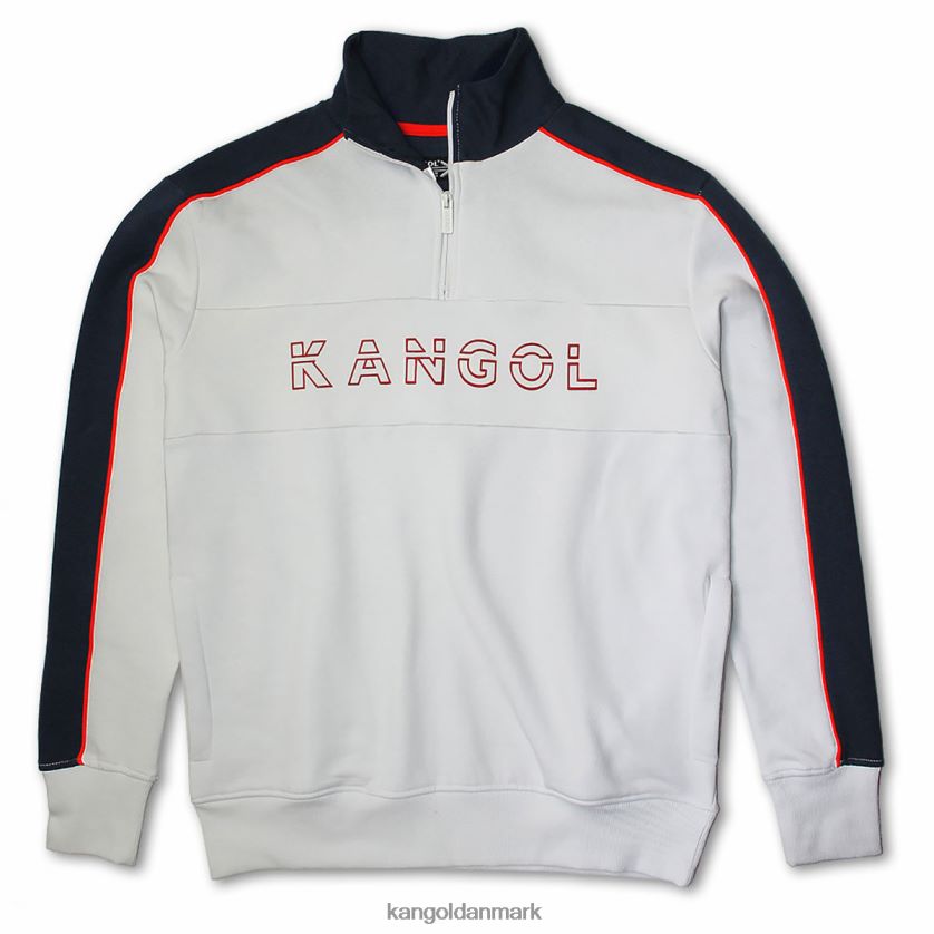 Kangol Danmark - Kangol unisex hvid/marineblå sporty popover tøj 84N2081125