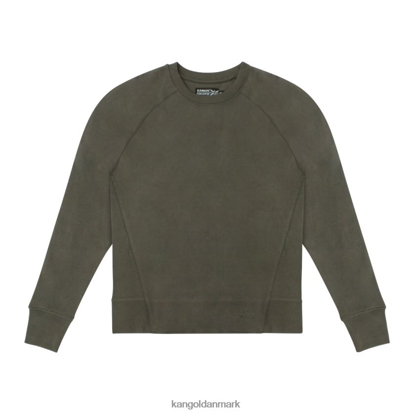 Kangol Tøj - Kangol unisex hvidhval trækul perfekt crew pullover tøj 84N2081190