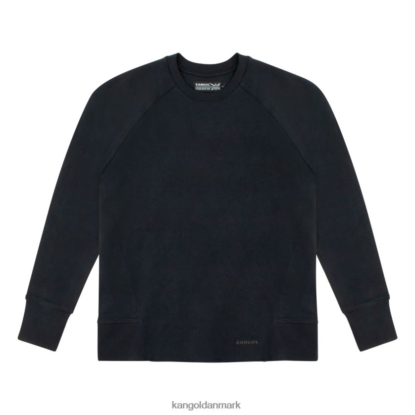 Kangol Tøj - Kangol unisex sort antracit perfekt crew pullover tøj 84N2081189