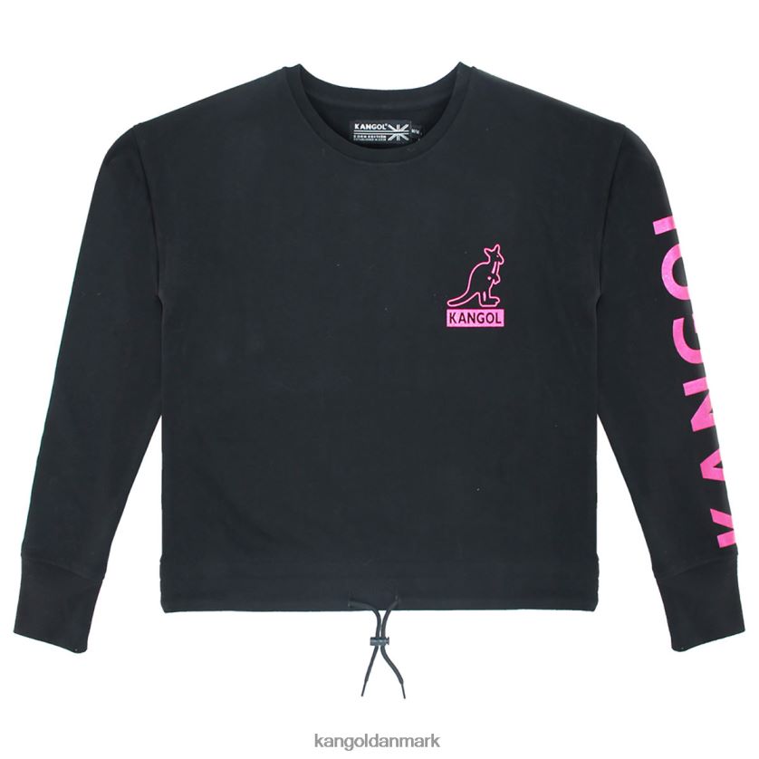 Kangol Tøj - Kangol unisex sort folieafgrøde popover tøj 84N2081219