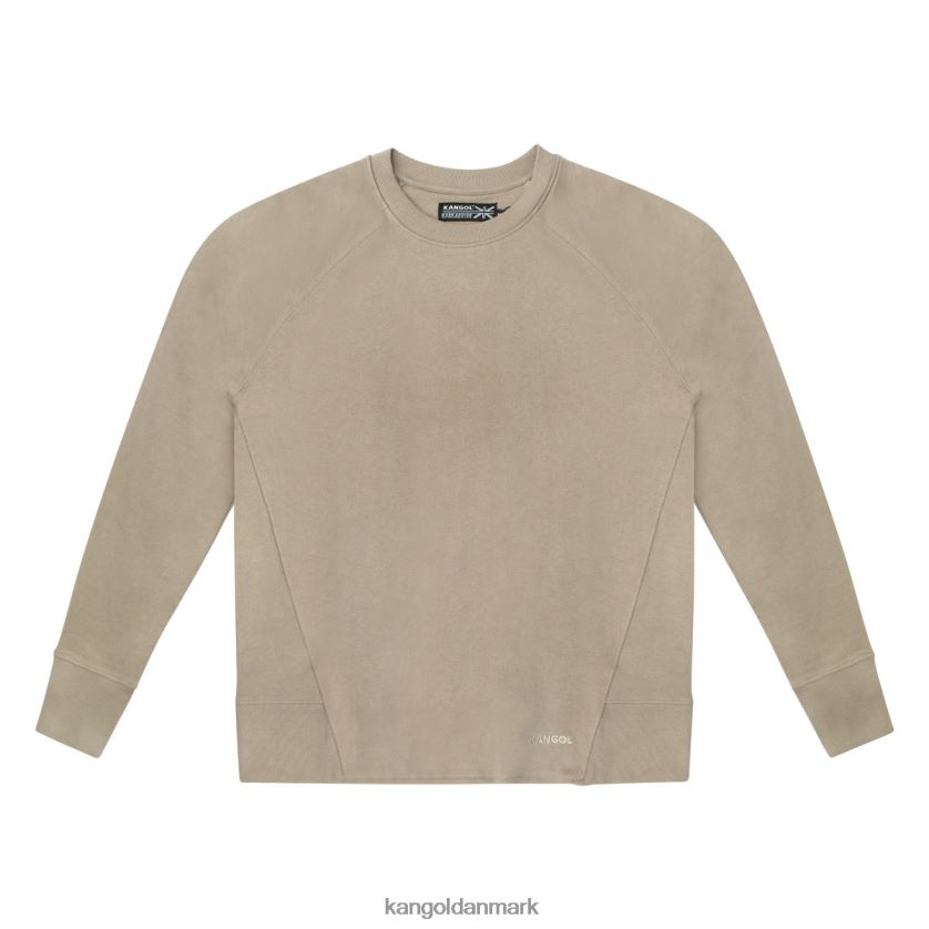 Kangol Tøj - Kangol unisex taupe svampe perfekt crew pullover tøj 84N2081193