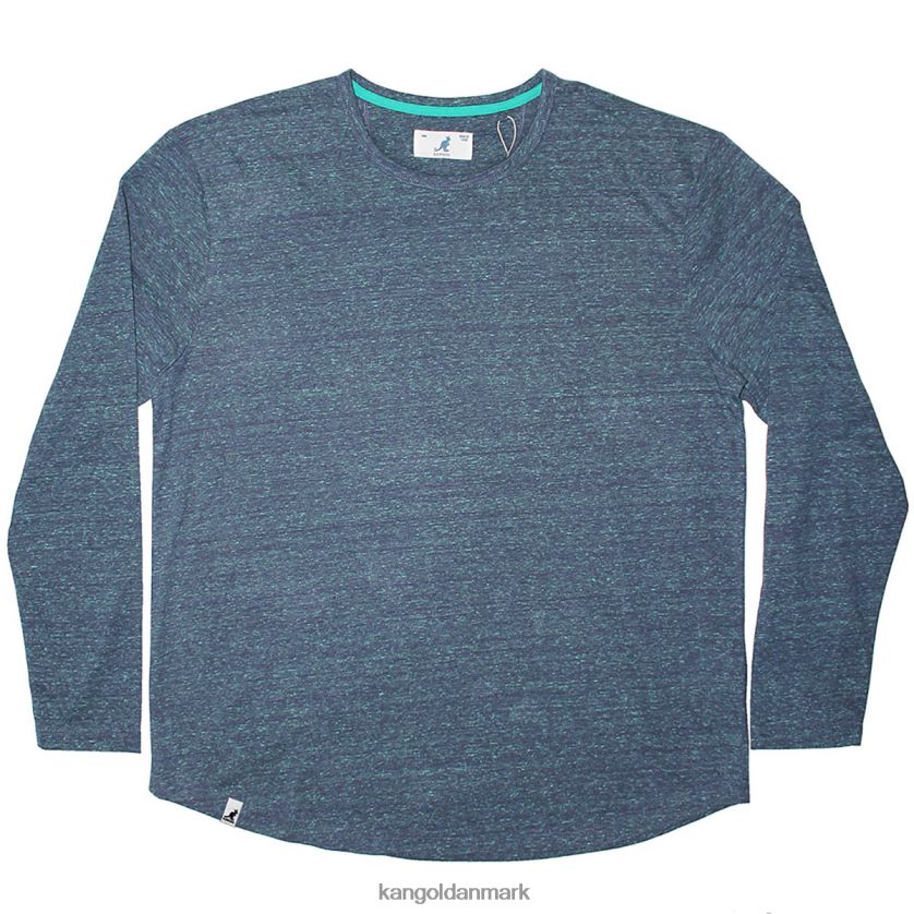 Kangol Tøj - Kangol unisex denim tri-marl langærmet t-shirt tøj 84N2081242