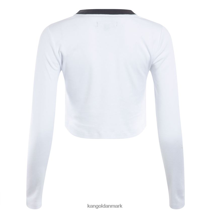 Kangol Tøj - Kangol unisex hvid orbital langærmet t-shirt tøj 84N2081201
