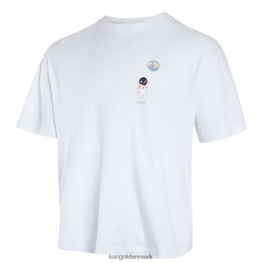 Kangol Tøj - Kangol unisex hvid rummand grafisk t-shirt tøj 84N2081208