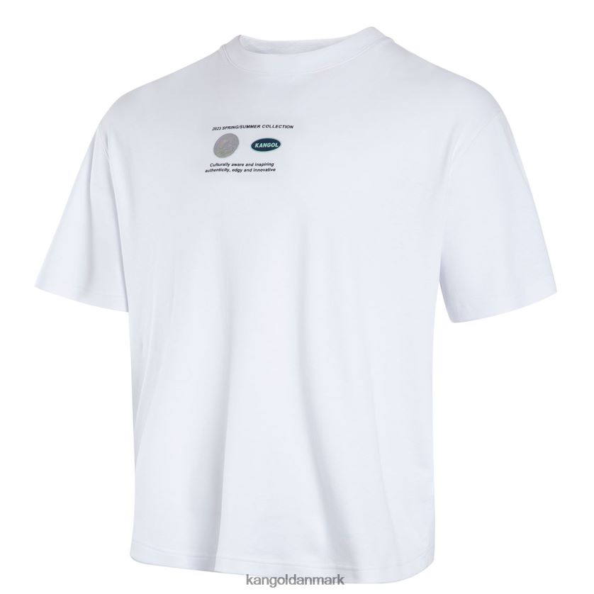 Kangol Tøj - Kangol unisex hvid rumraket grafisk t-shirt tøj 84N2081199