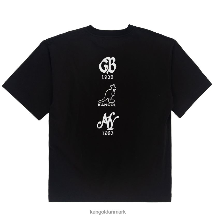 Kangol Tøj - Kangol unisex kulsort logo back hit tee tøj 84N2081238