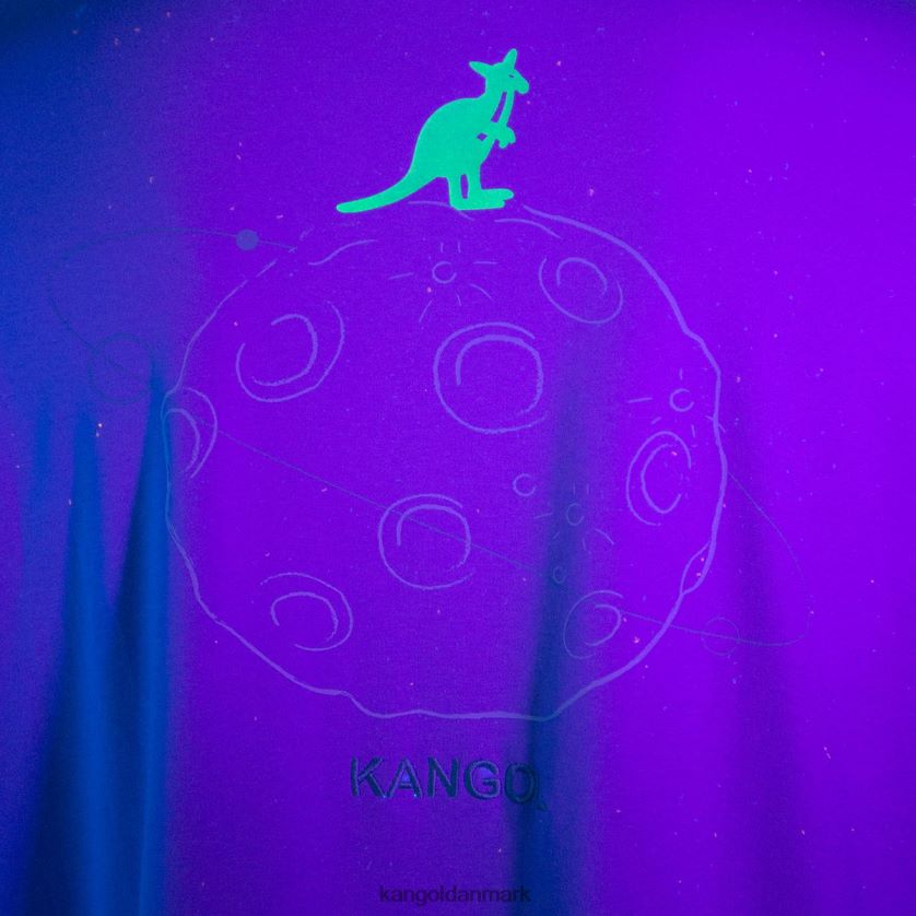 Kangol Tøj - Kangol unisex lavendel rumkredsløbs grafisk t-shirt tøj 84N2081197