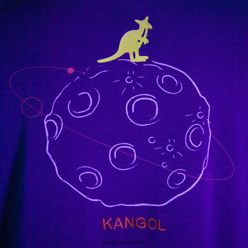 Kangol Tøj - Kangol unisex lavendel rumkredsløbs grafisk t-shirt tøj 84N2081197
