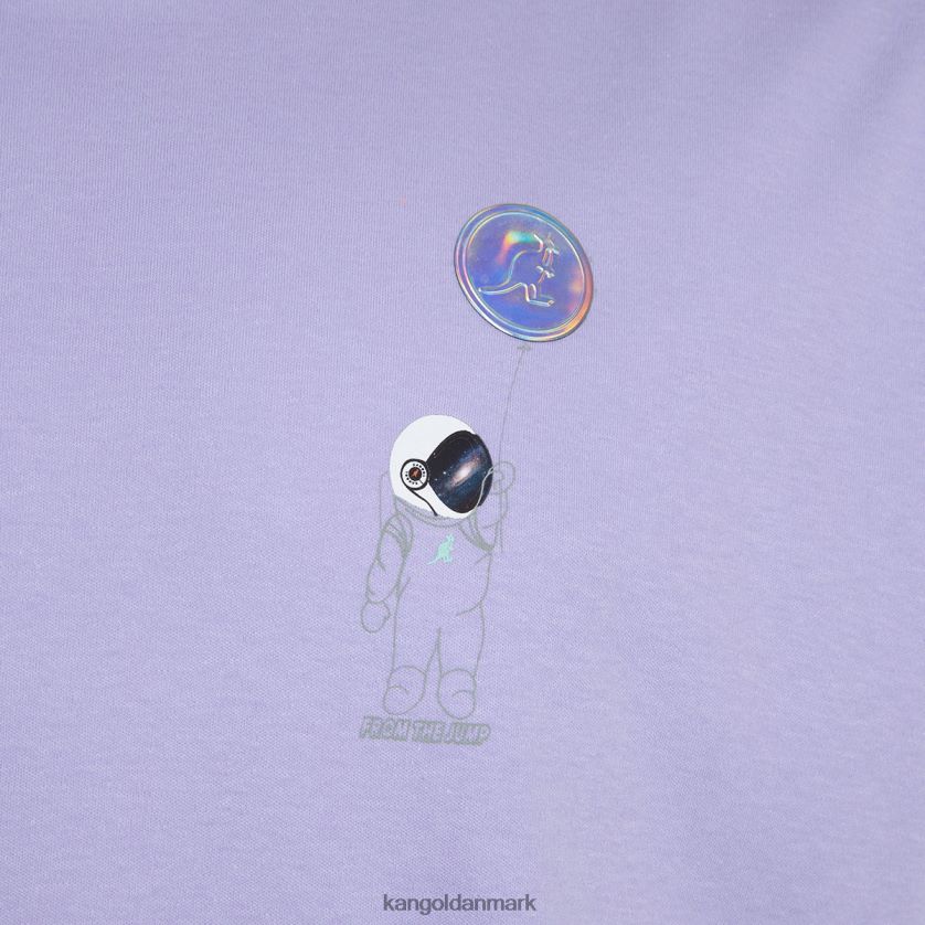 Kangol Tøj - Kangol unisex lavendel rummand grafisk t-shirt tøj 84N2081207