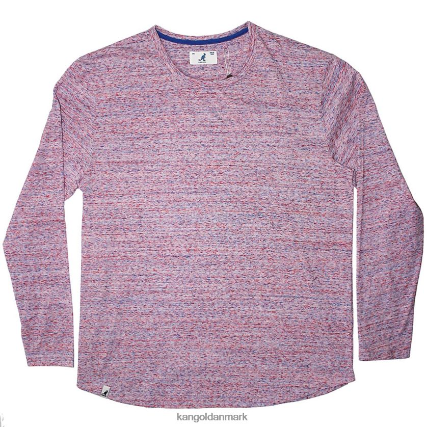 Kangol Tøj - Kangol unisex lyserød tri-marl langærmet t-shirt tøj 84N2081244
