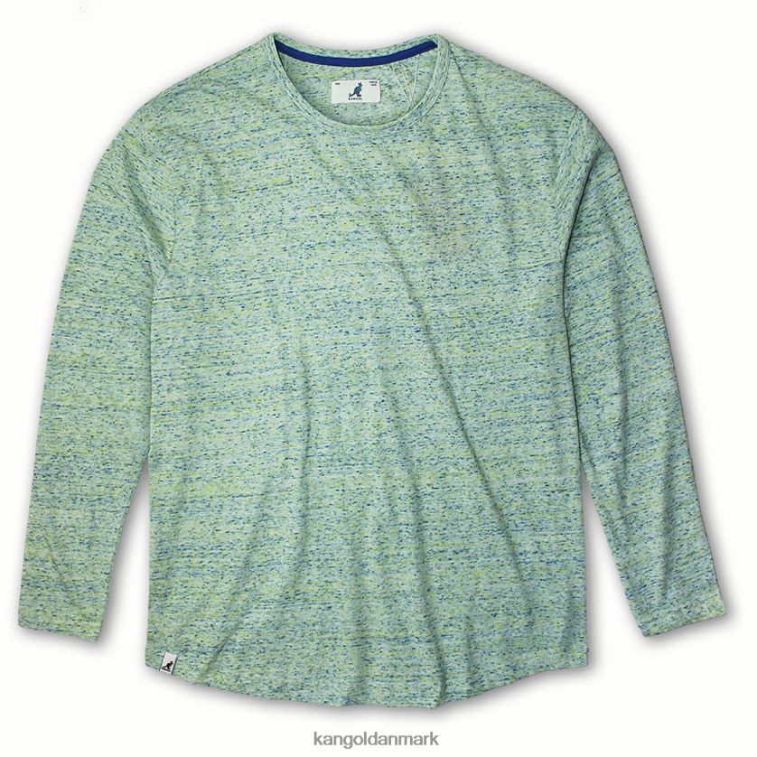 Kangol Tøj - Kangol unisex mynte tri-marl langærmet t-shirt tøj 84N2081243