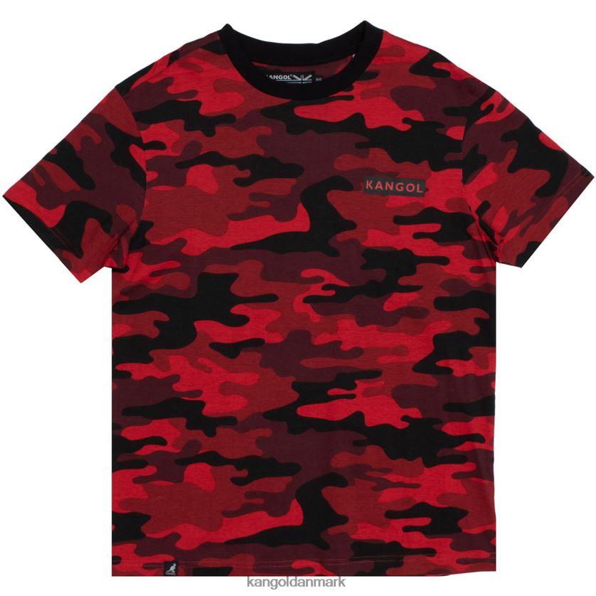 Kangol Tøj - Kangol unisex rød camo camo t-shirt tøj 84N2081222